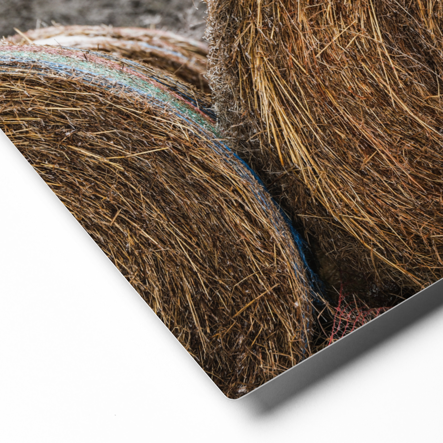 Hay Bales in the Snow Canvas Wall Art | Western Home Decor