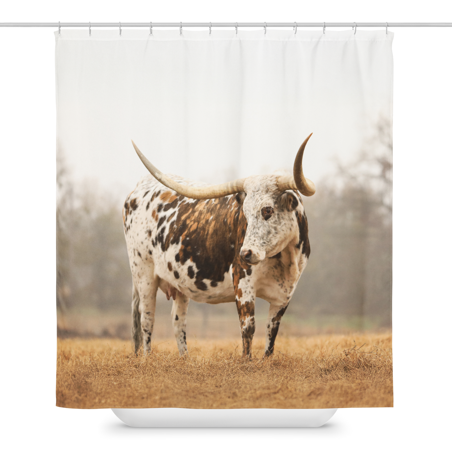 Brindle Longhorn Shower Curtain