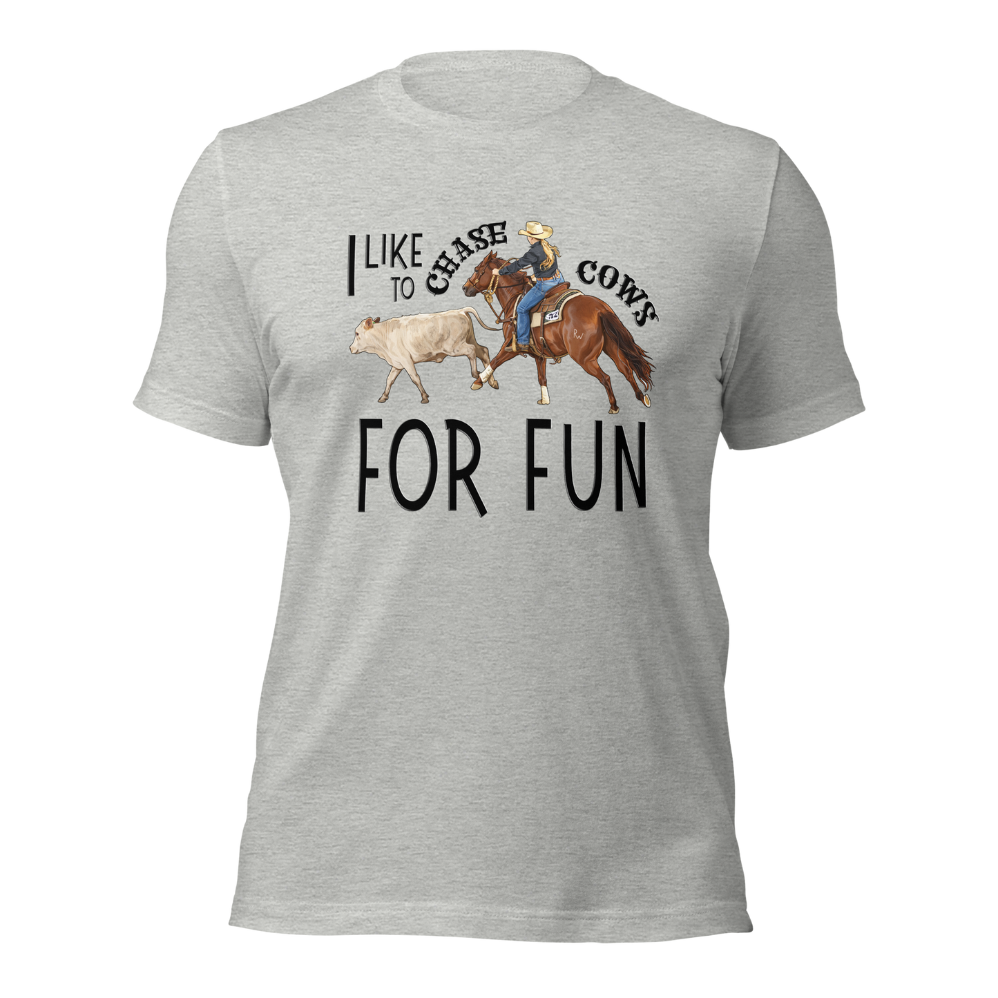 I Like to Chase Cows For Fun Tee