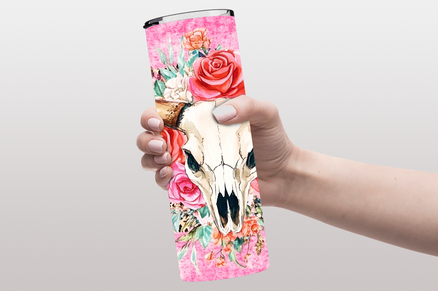 Cow Skull 20 oz. Stainless Steel Tumbler