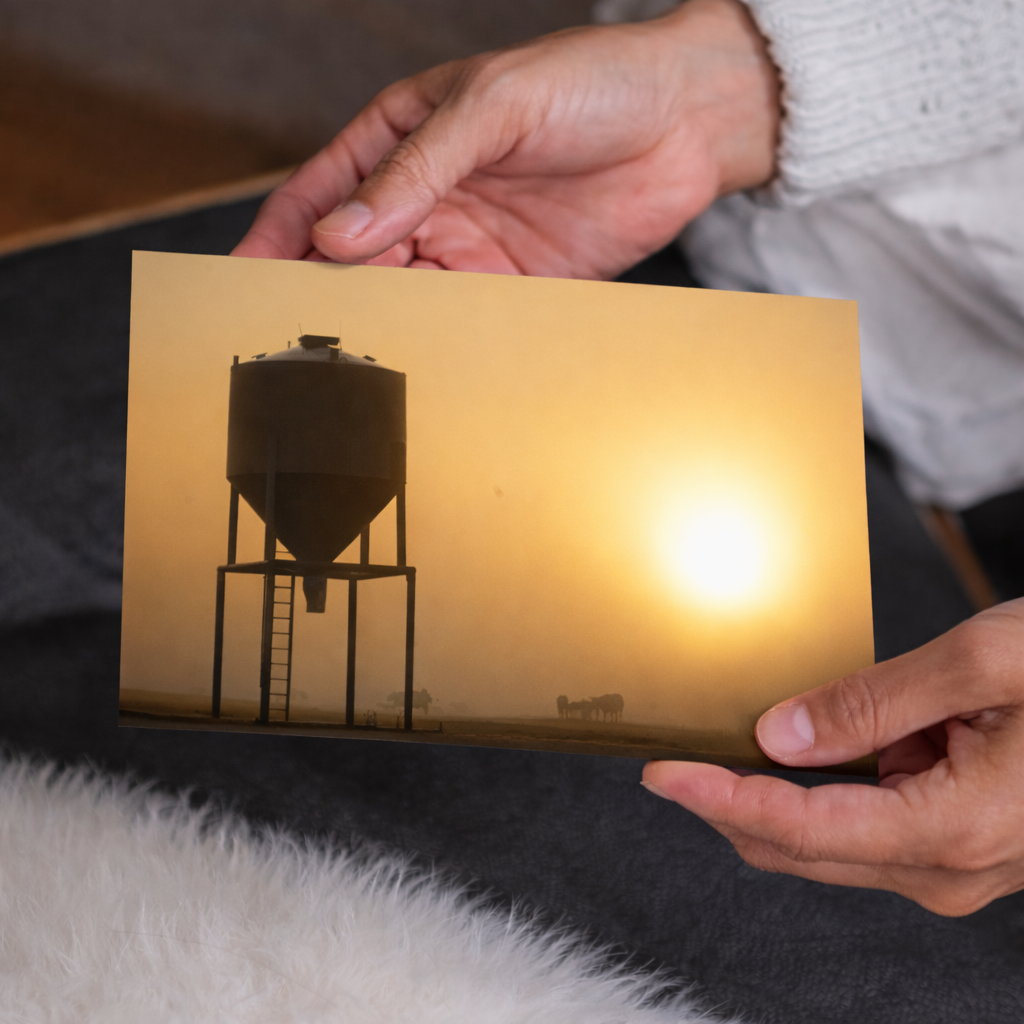 Foggy Morning Sunrise Canvas Wall Art
