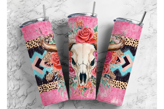Cow Skull 20 oz. Stainless Steel Tumbler