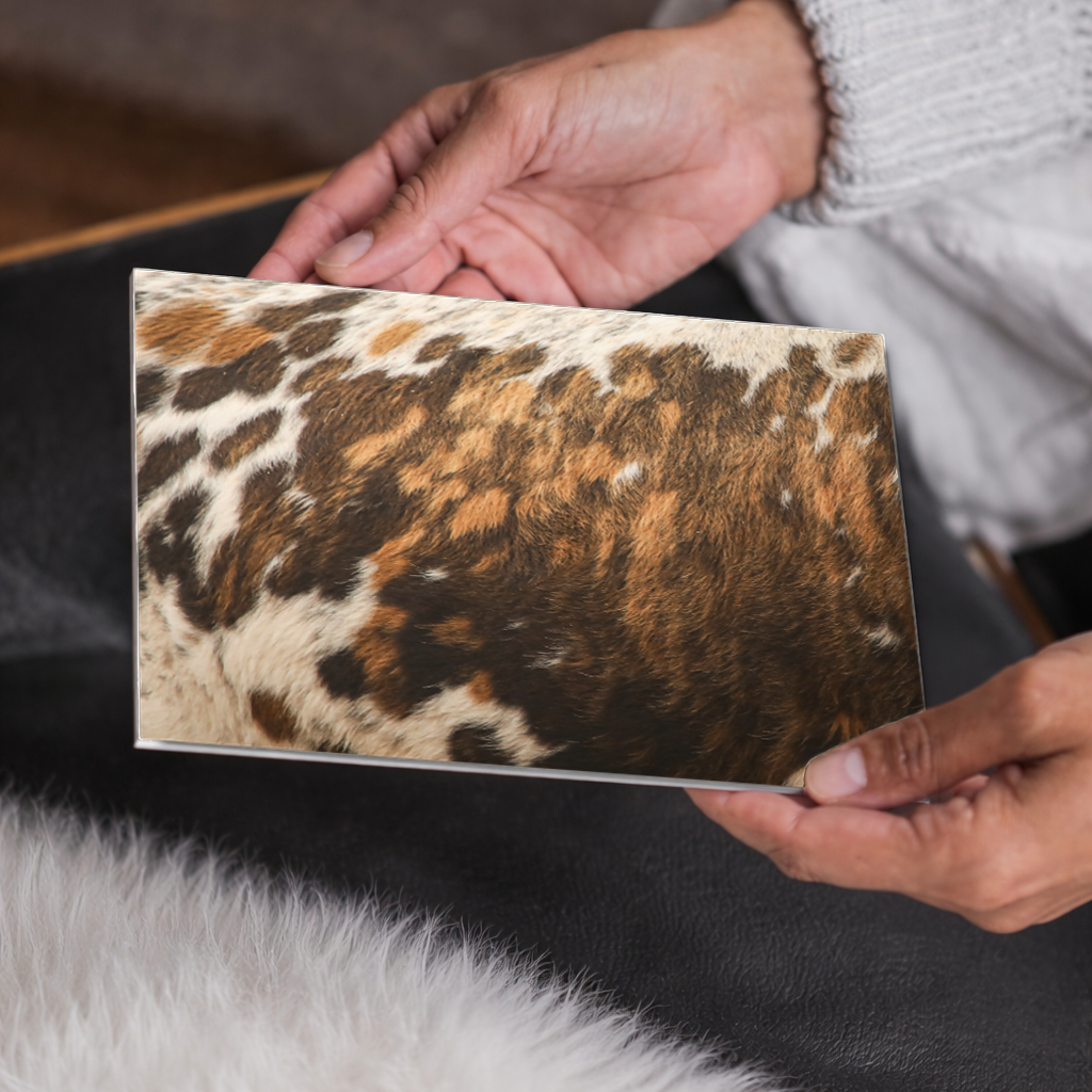 Brindle Cowhide Rustic Western Canvas Wall Art Farmhouse Decor