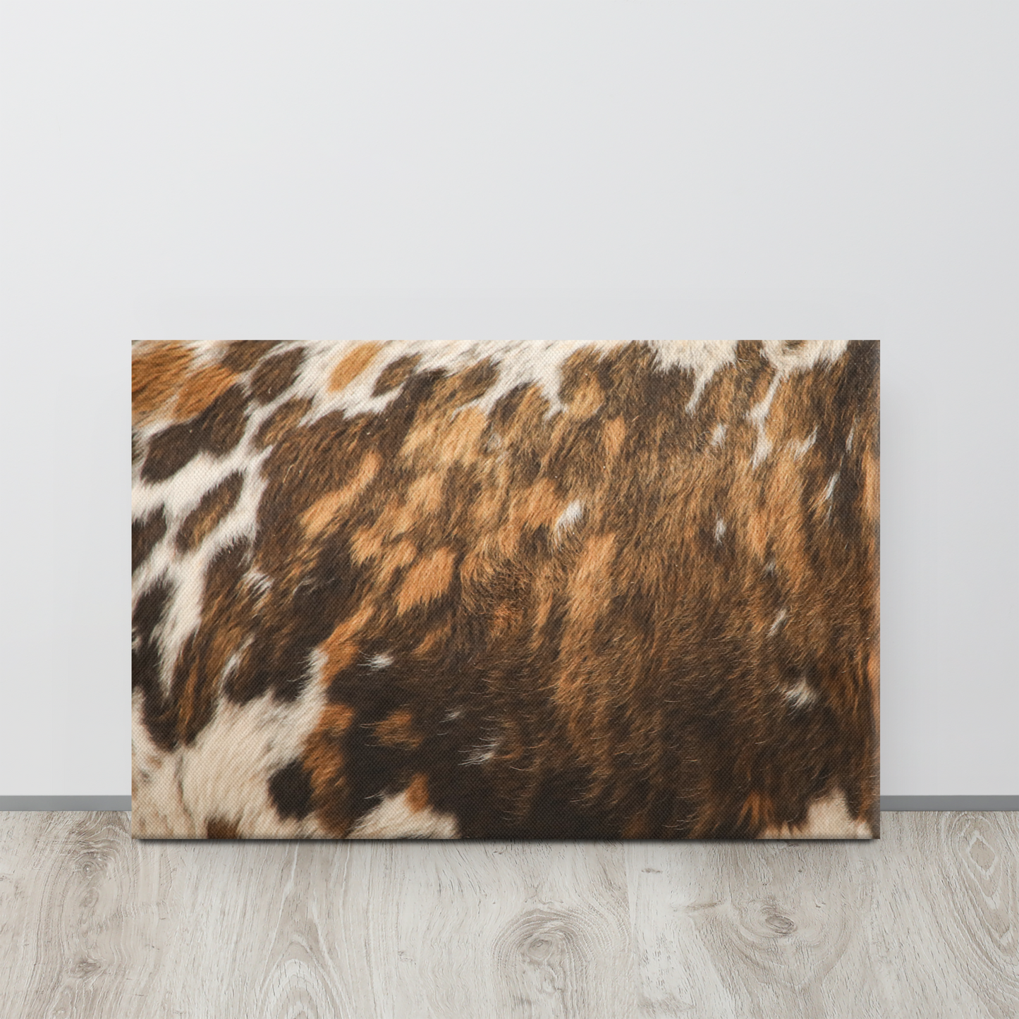 Brindle Cowhide Rustic Western Canvas Wall Art Farmhouse Decor
