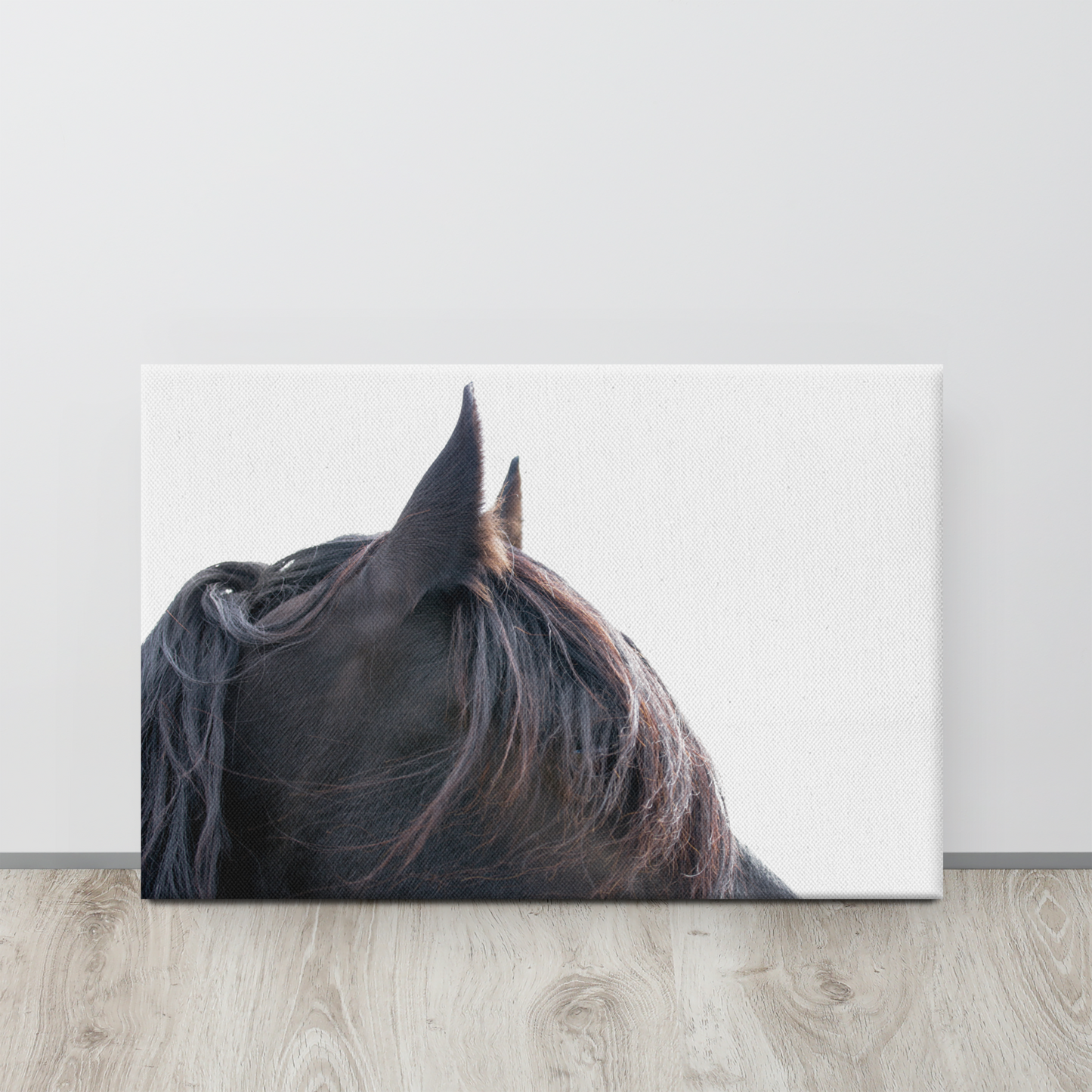 Dark Horse Close Up, Equestrian Wall Art and Home Decor