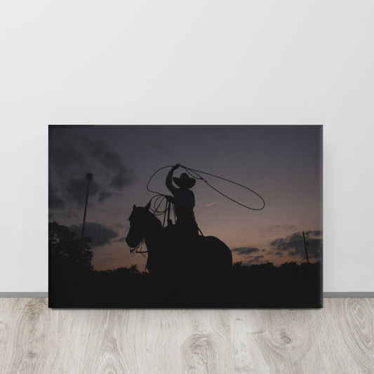 Roper Silhouette, Western Cowboy Wall Art