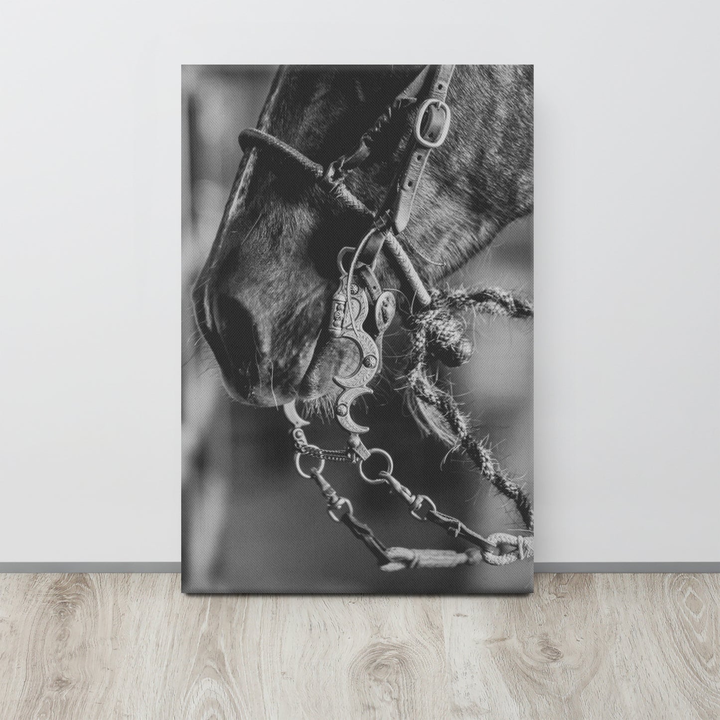 Ready To Work | Bridle Horse Tack Wall Art | Equestrian Home Decor