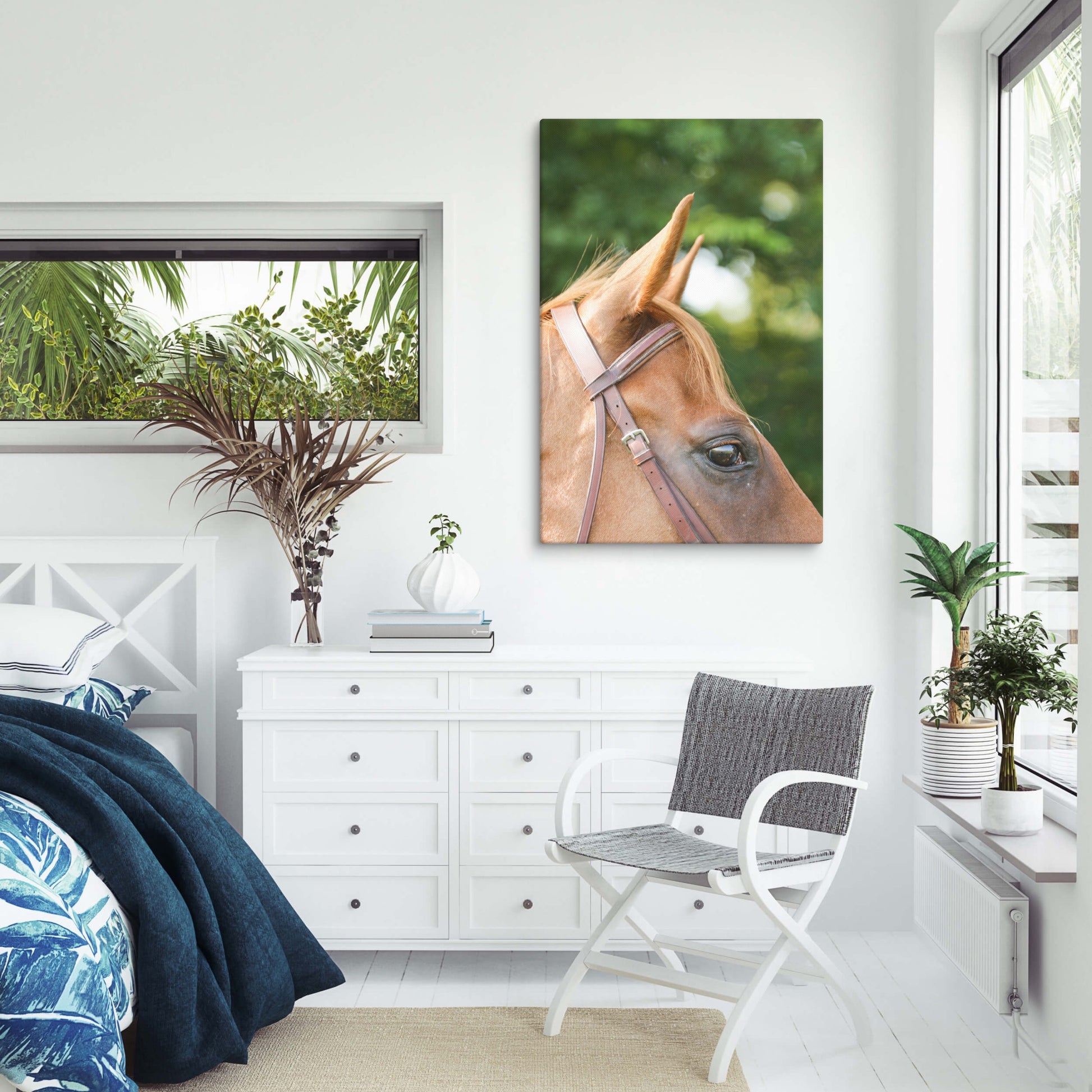 Chestnut horse canvas wall art, original, photography