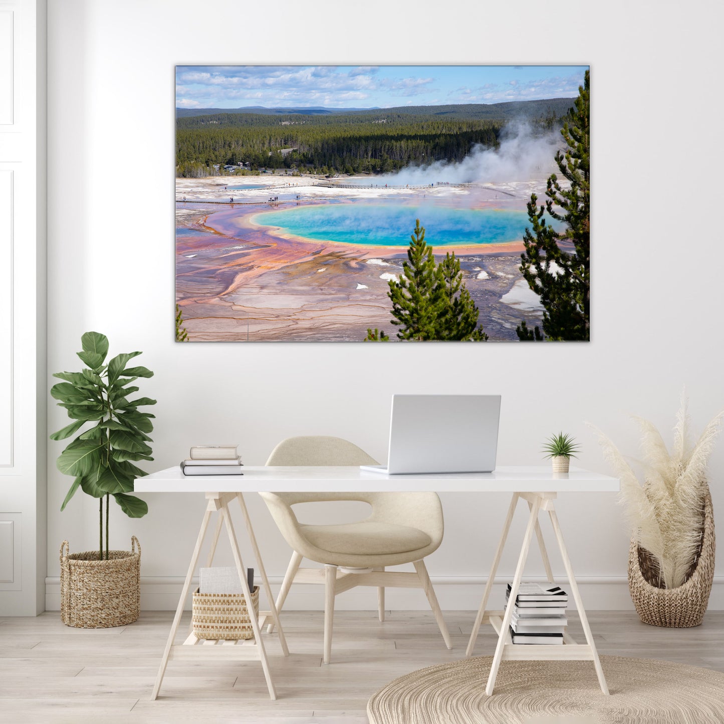 Grand Prismatic Spring Original Photography Wall Art Mounted Prints, Canvas Prints