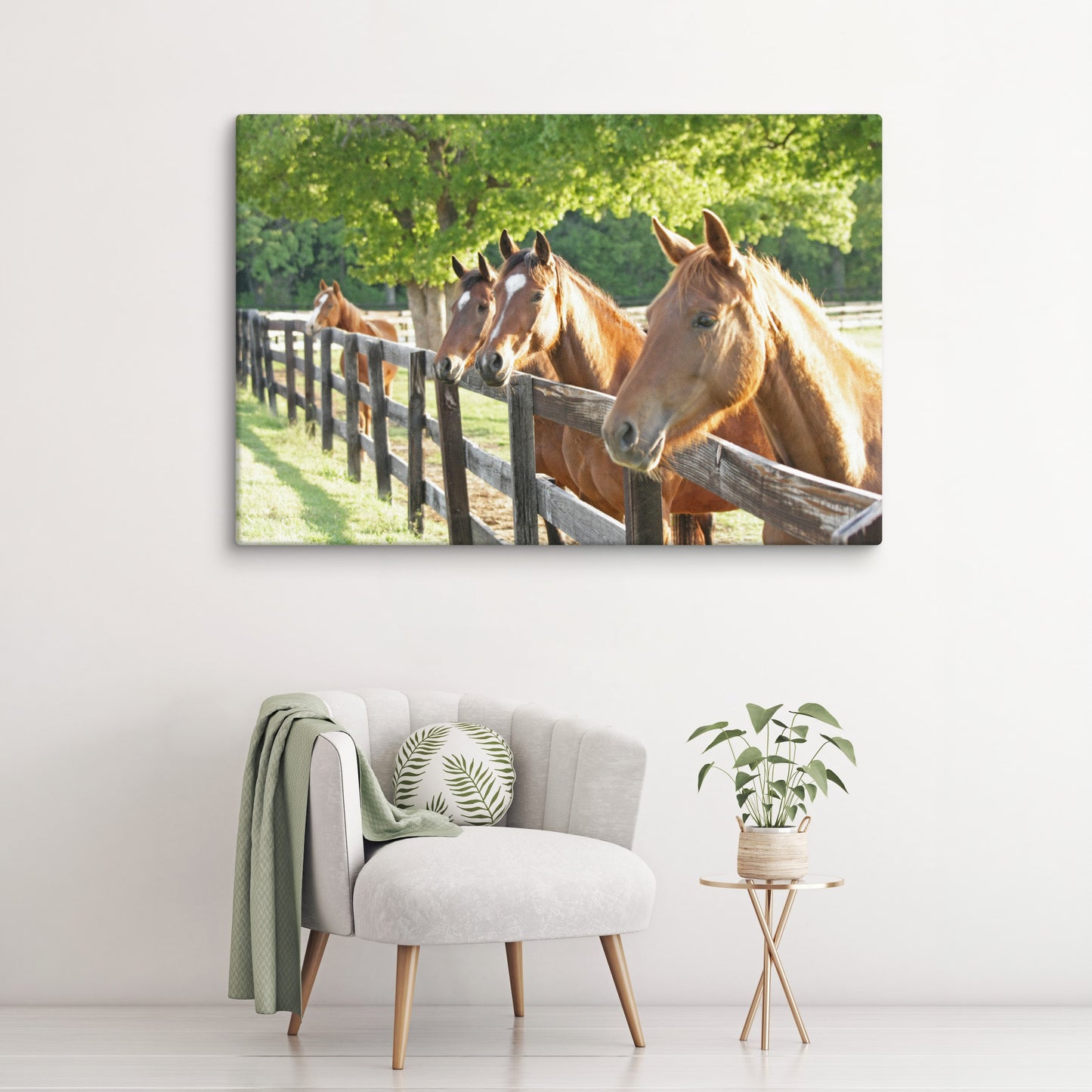 Morning Greeting Equestrian Wall Art | Farmhouse Decor