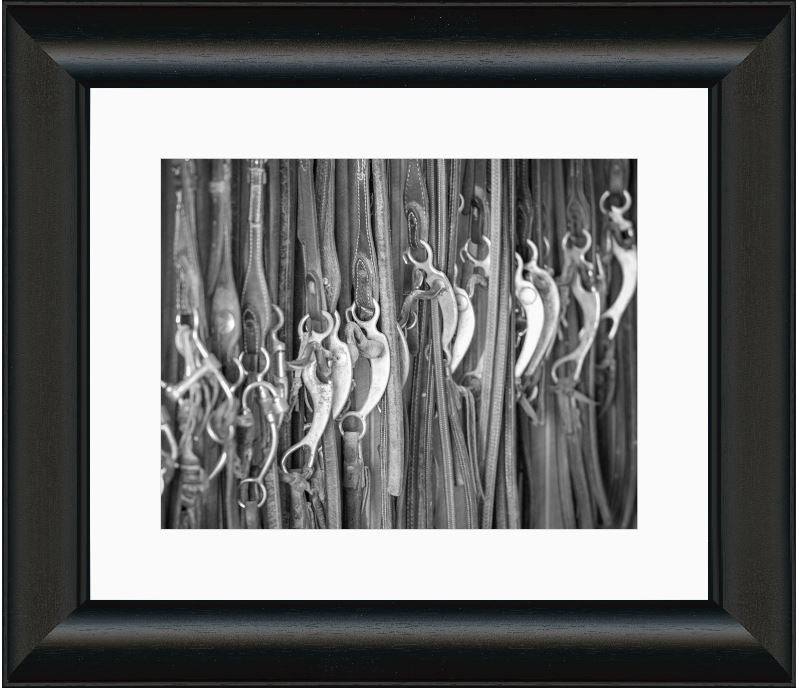 Western Horse Bits Framed Print with 2" Mat