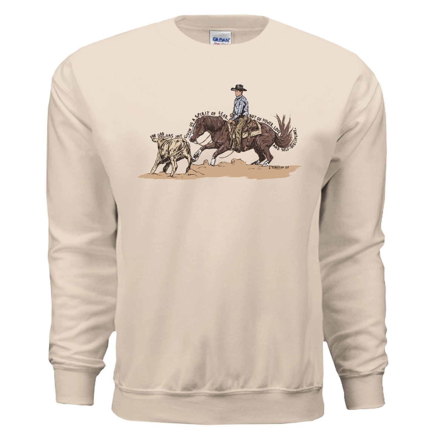 Cutting Horse Crewneck Long Sleeve Shirt