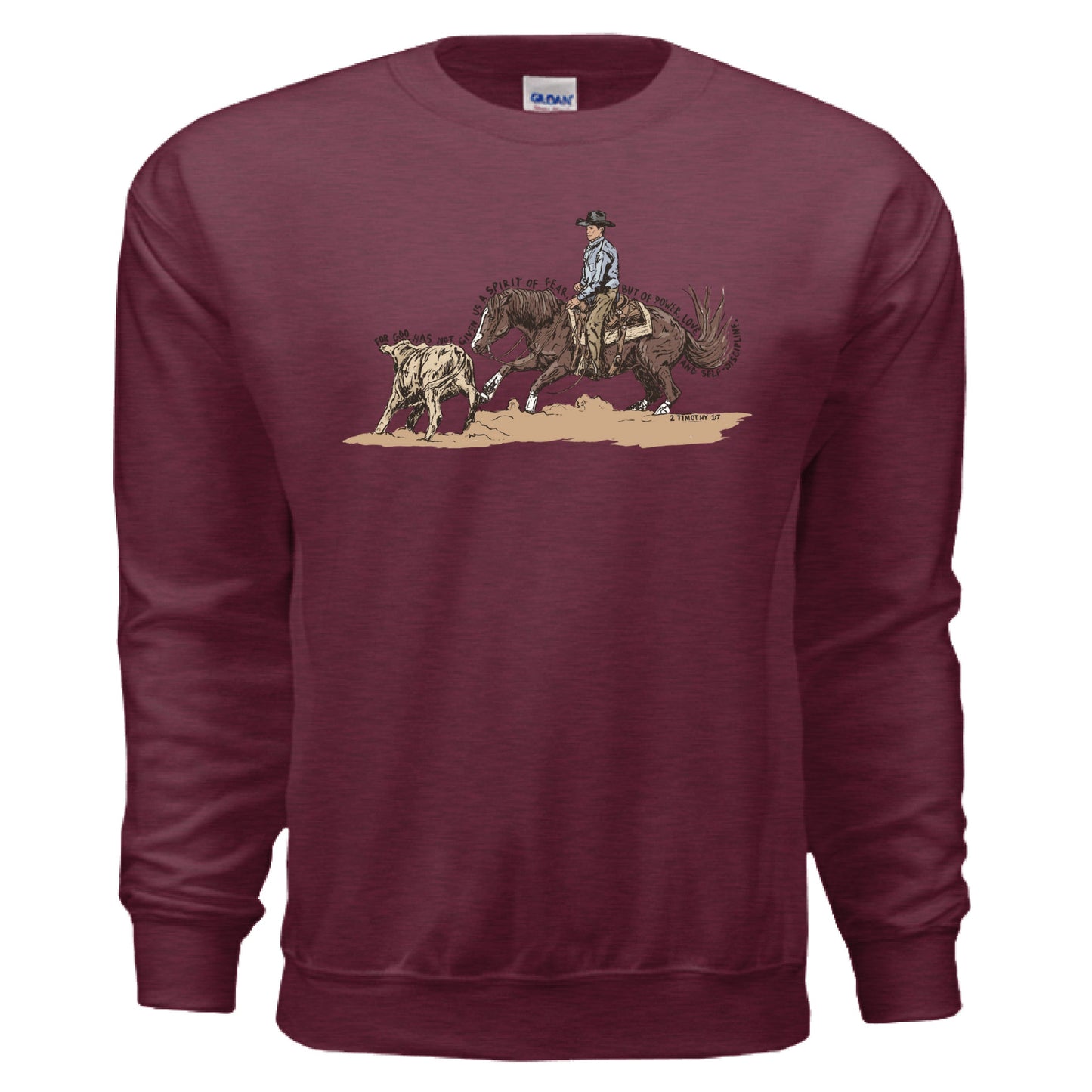 Cutting Horse Crewneck Long Sleeve Shirt