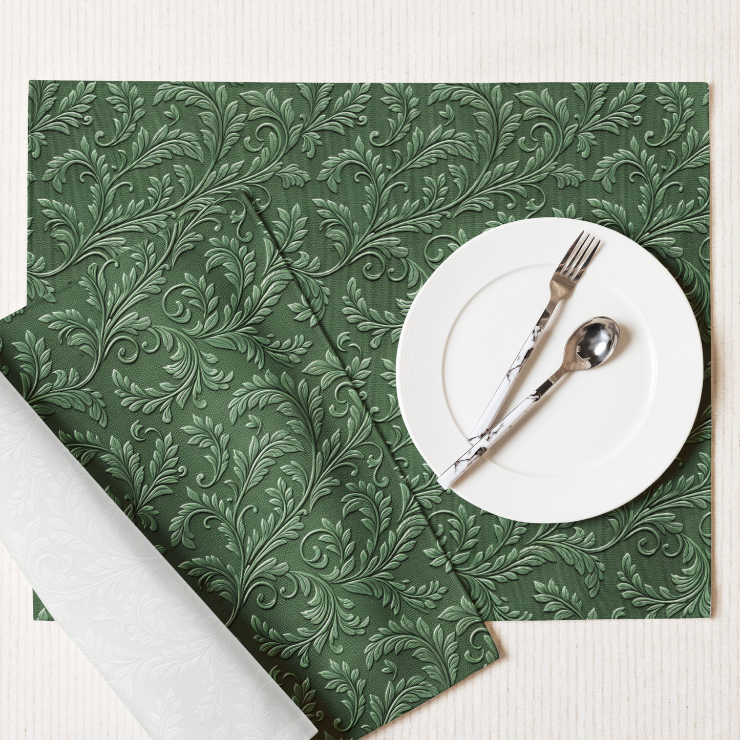 Green Western Floral Placemats