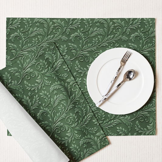 Green Western Floral Placemats