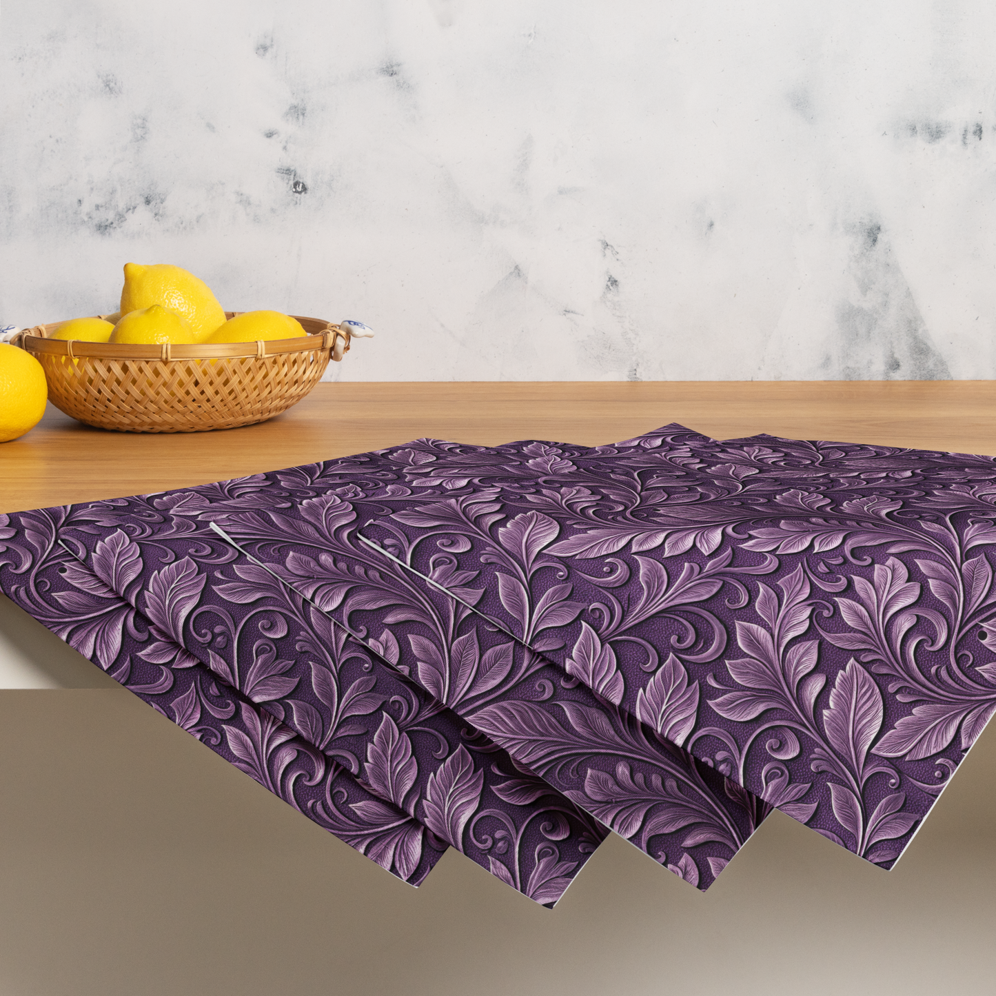 Purple Western Floral Placemats