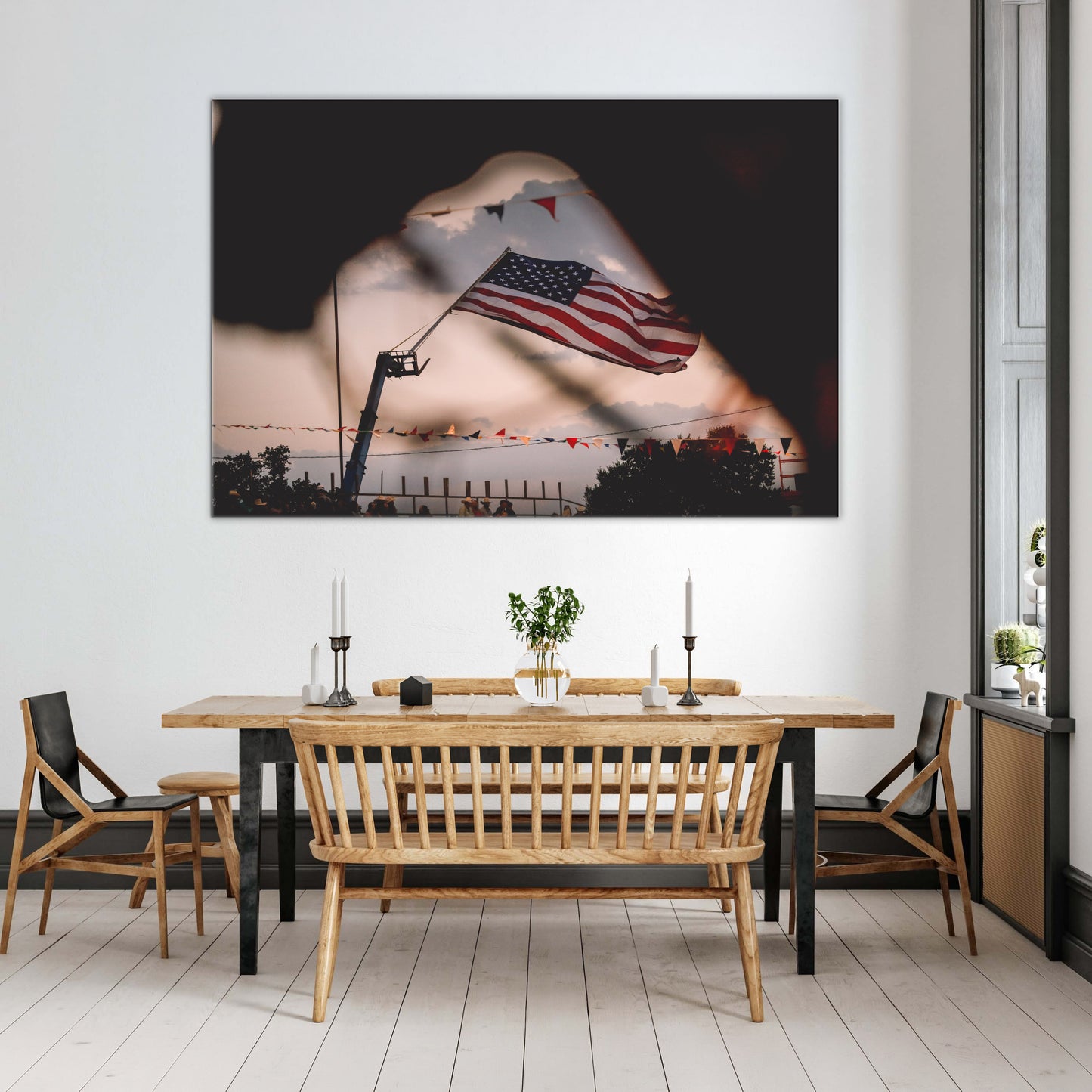 Red, White and Blue Cowboy Style | Americana Rodeo Western Wall Art