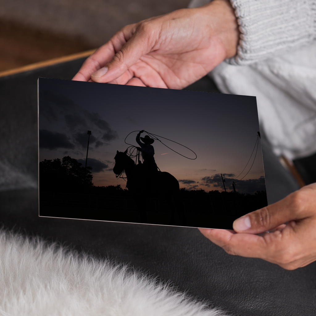 Roper Silhouette, Western Cowboy Wall Art