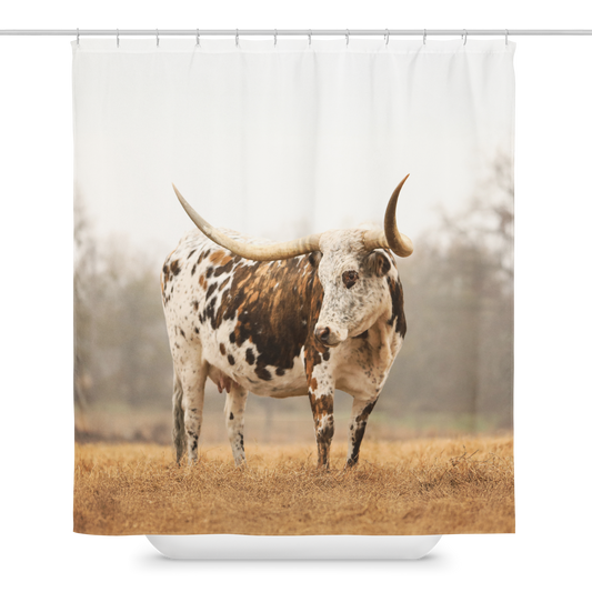 Brindle Longhorn Shower Curtain