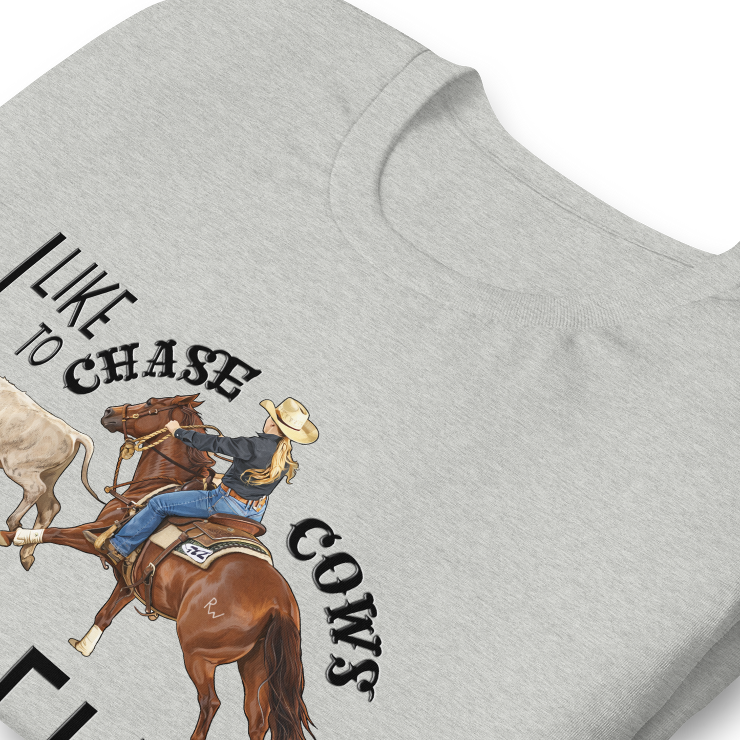 I Like to Chase Cows For Fun Tee