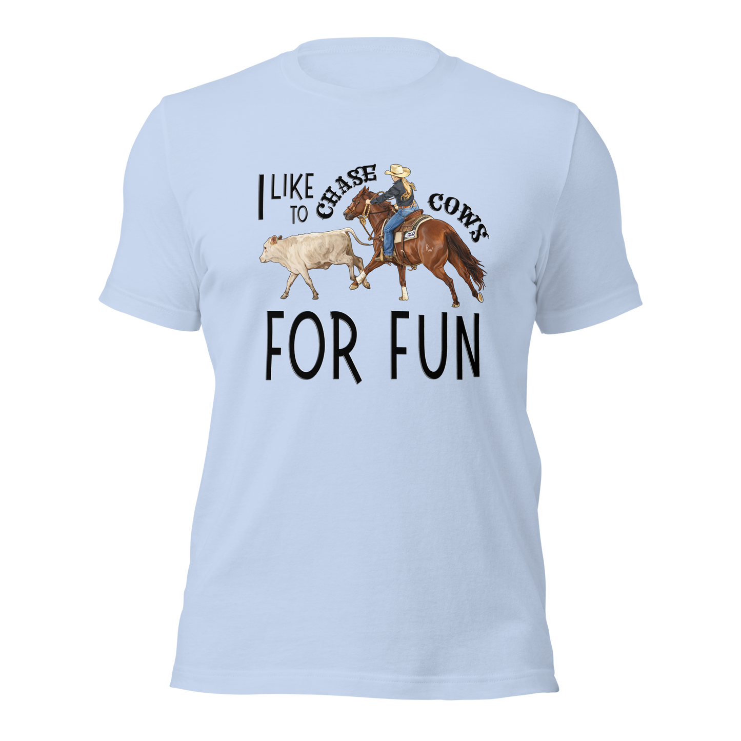 I Like to Chase Cows For Fun Tee