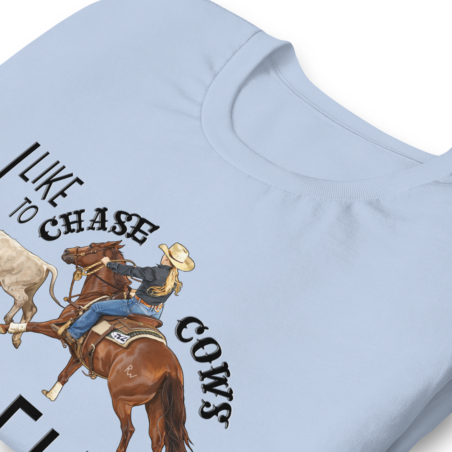 I Like to Chase Cows For Fun Tee