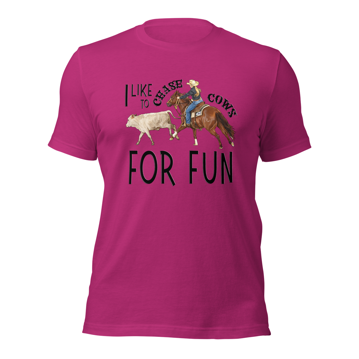 I Like to Chase Cows For Fun Tee