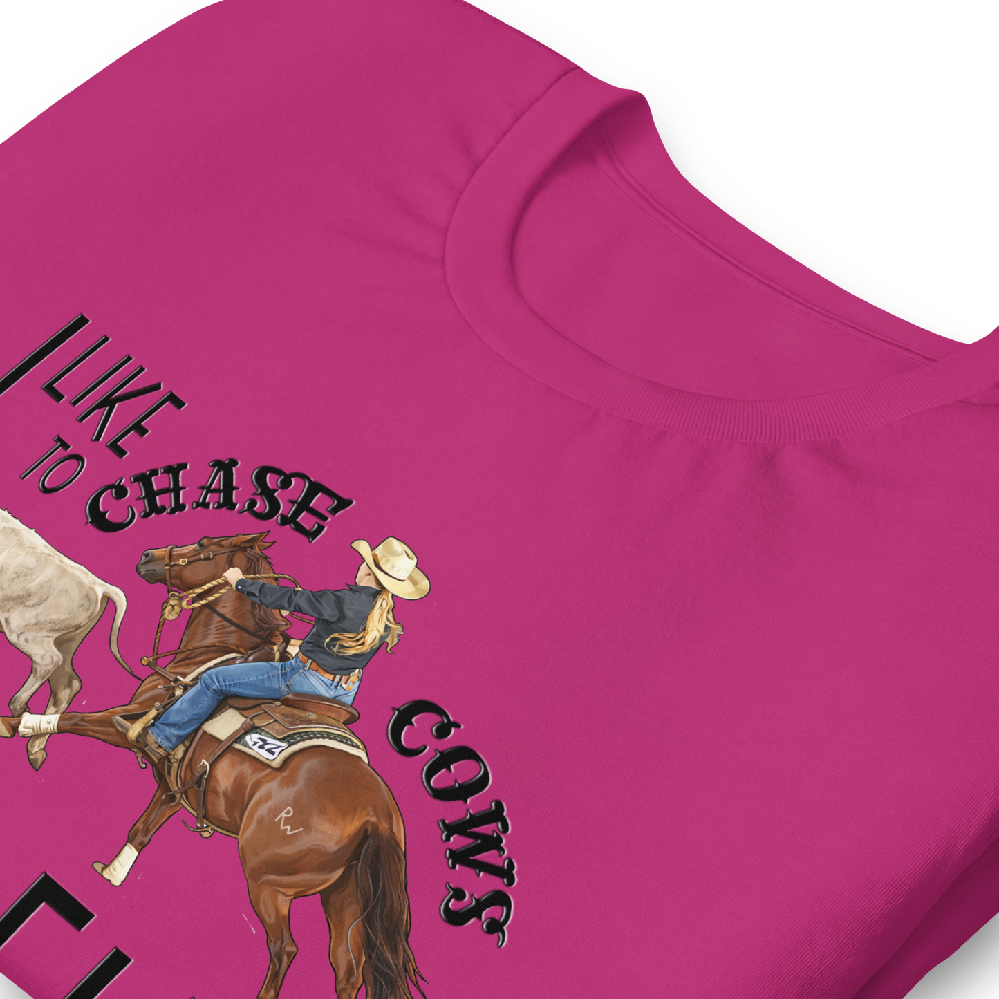 I Like to Chase Cows For Fun Tee