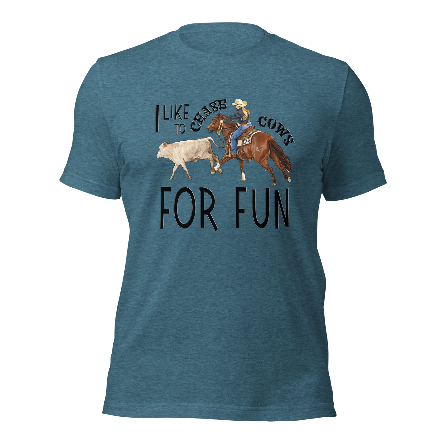 I Like to Chase Cows For Fun Tee