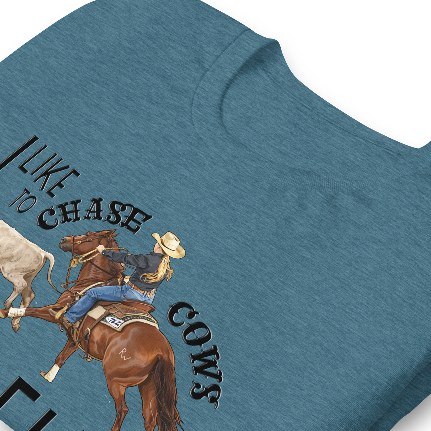 I Like to Chase Cows For Fun Tee