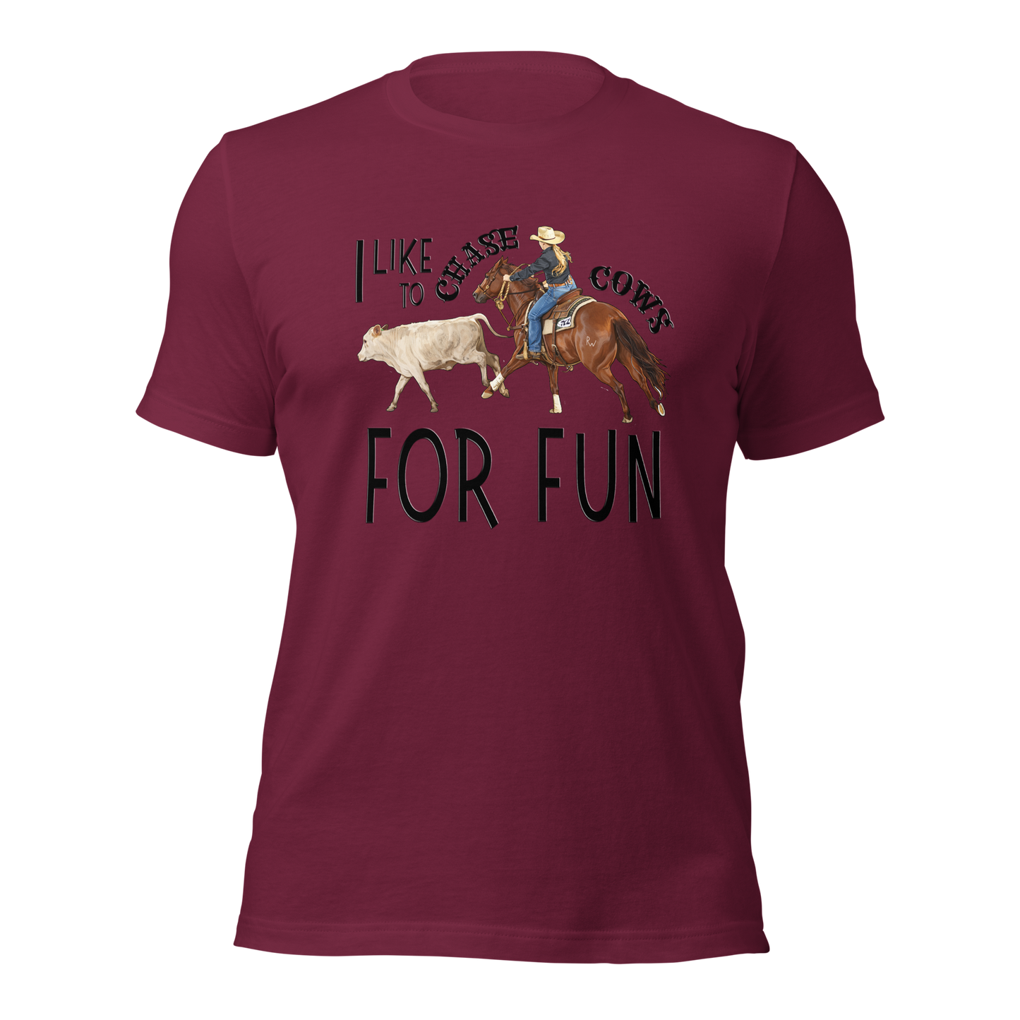 I Like to Chase Cows For Fun Tee