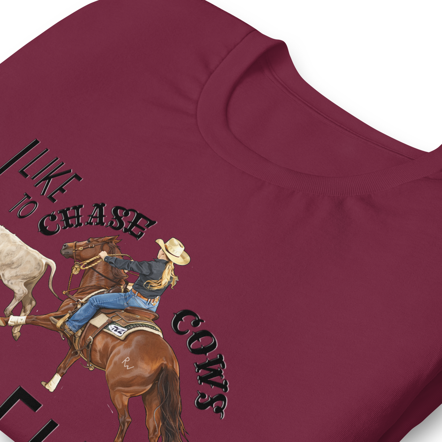 I Like to Chase Cows For Fun Tee