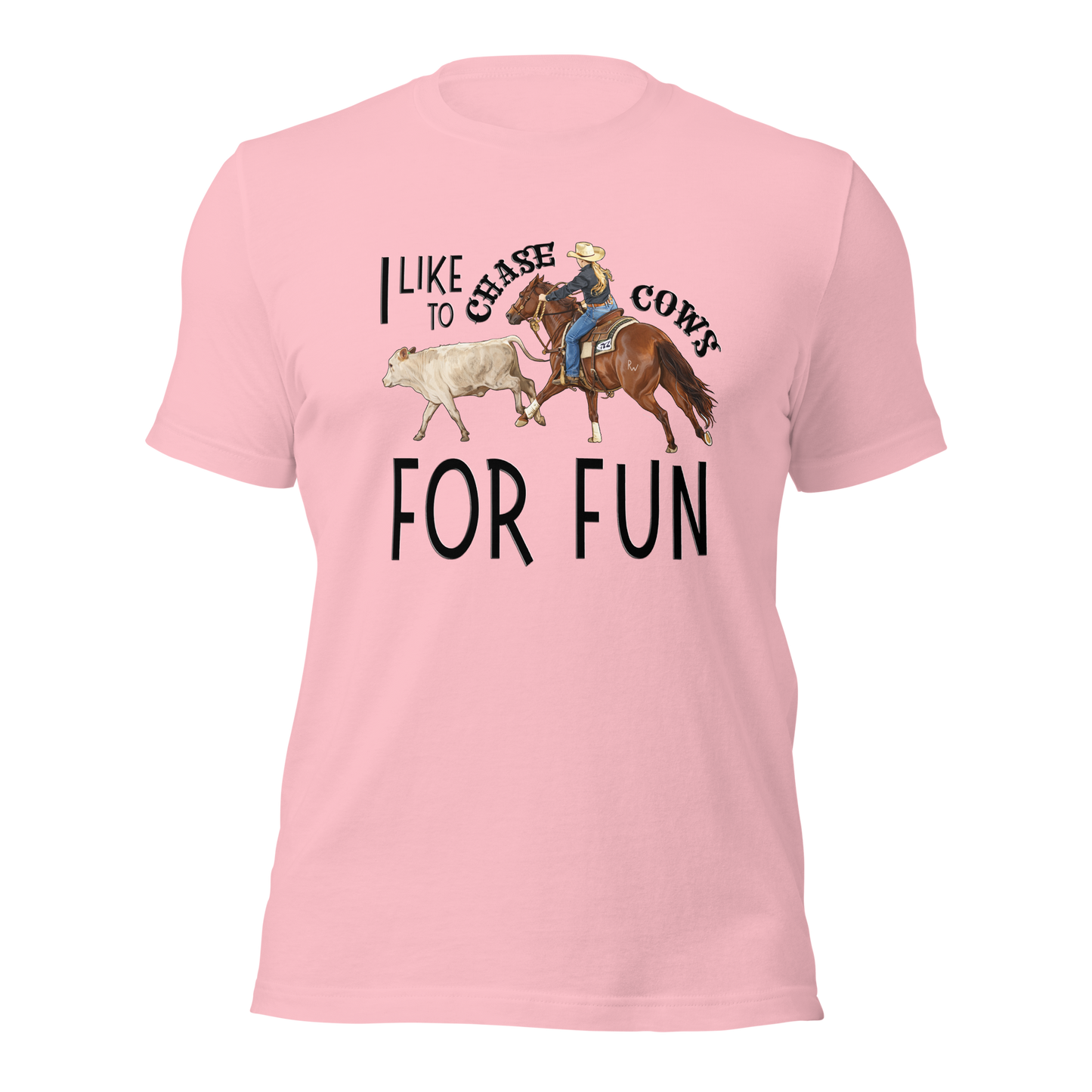 I Like to Chase Cows For Fun Tee