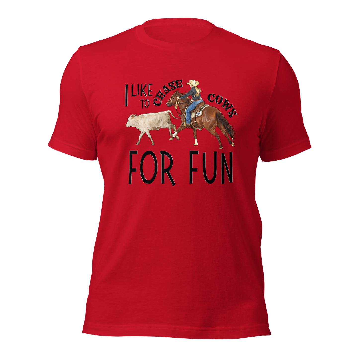 I Like to Chase Cows For Fun Tee