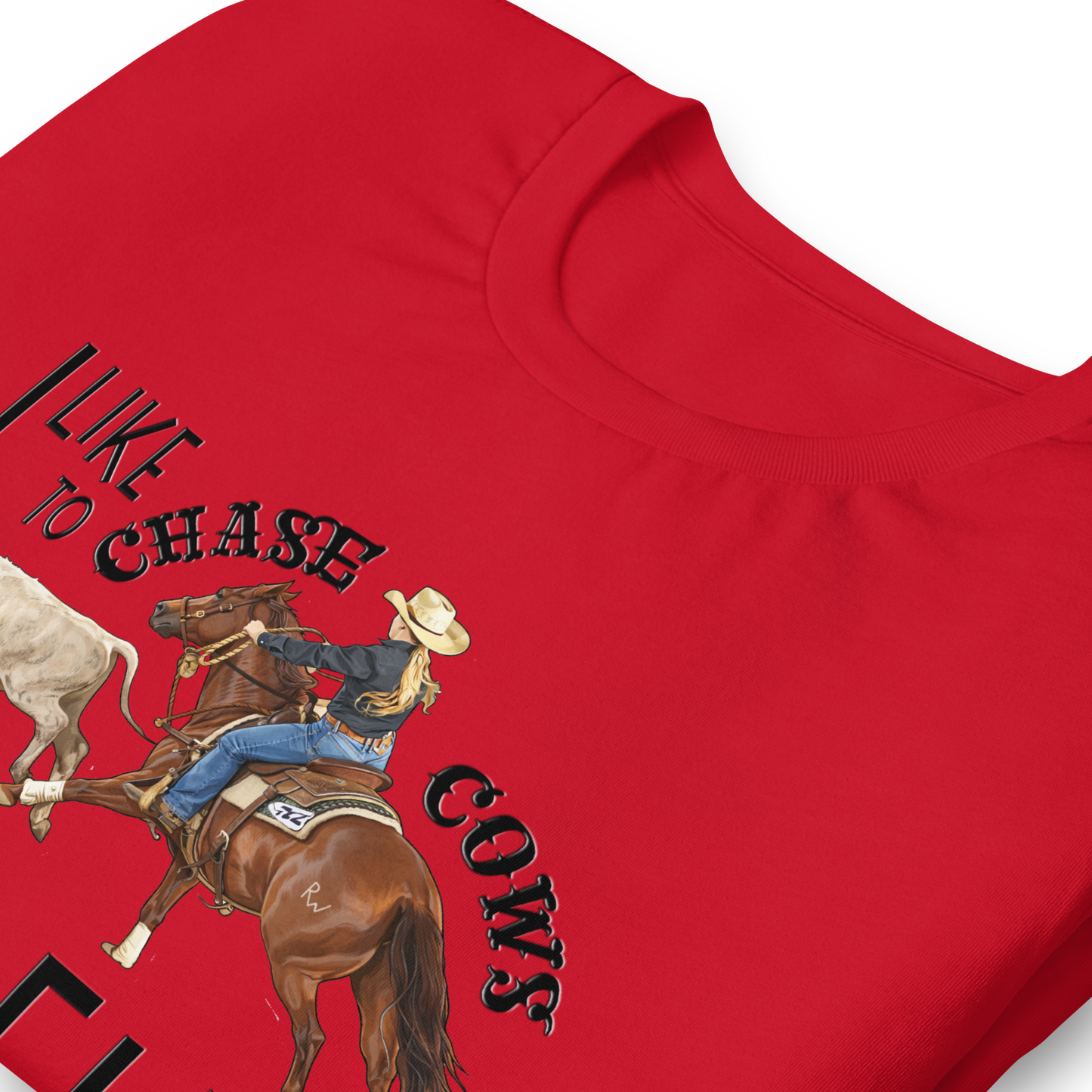 I Like to Chase Cows For Fun Tee
