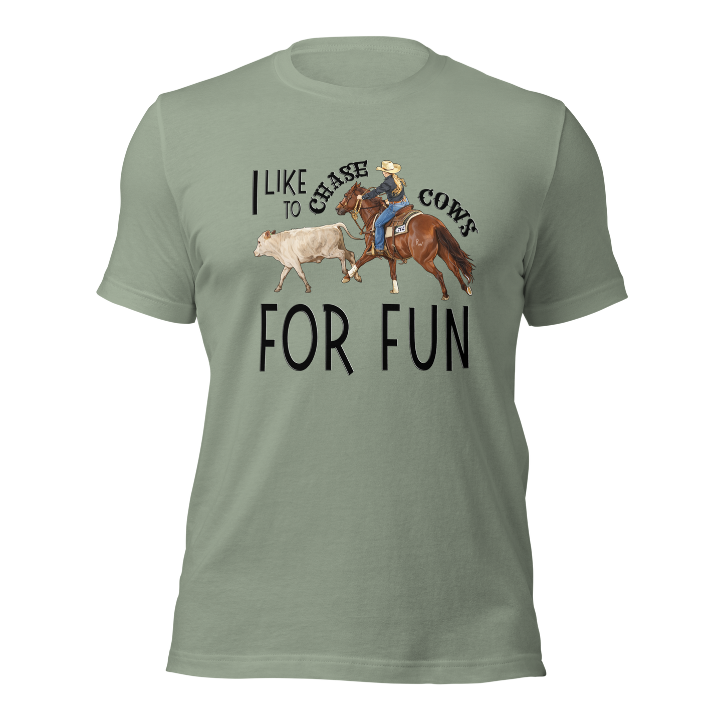 I Like to Chase Cows For Fun Tee
