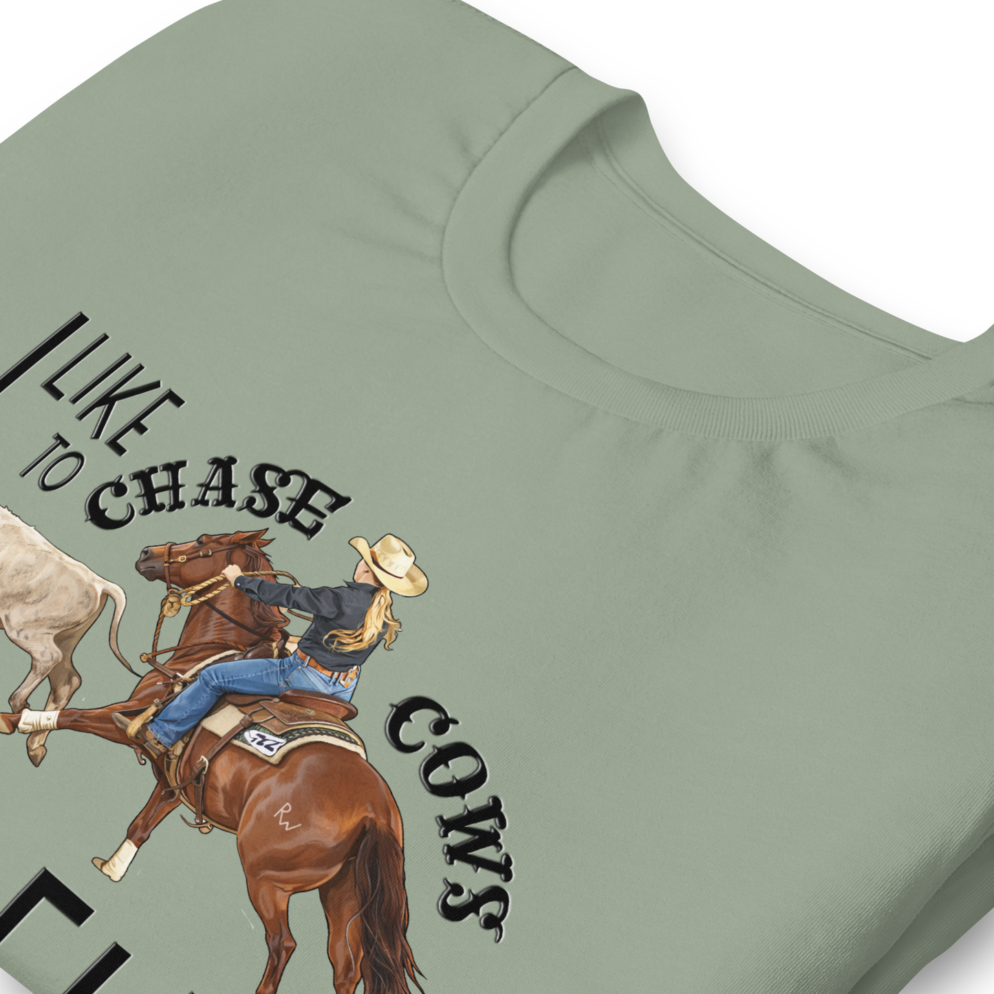 I Like to Chase Cows For Fun Tee