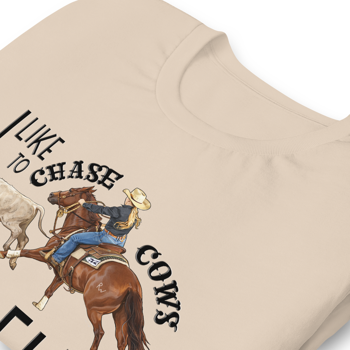 I Like to Chase Cows For Fun Tee