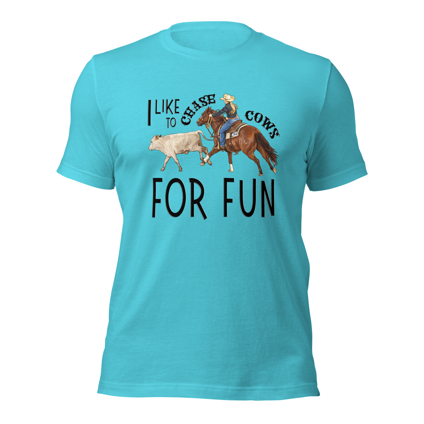 I Like to Chase Cows For Fun Tee