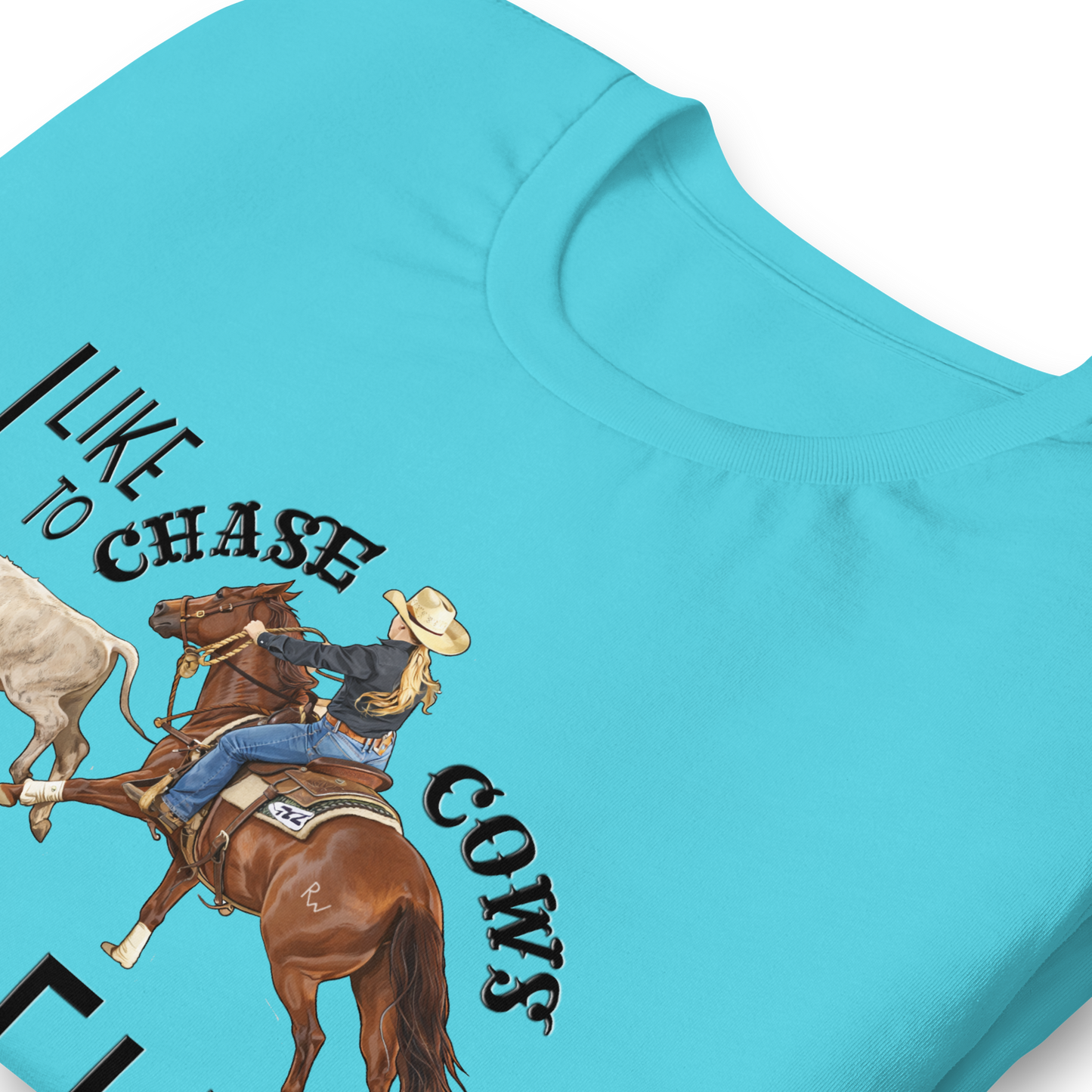 I Like to Chase Cows For Fun Tee