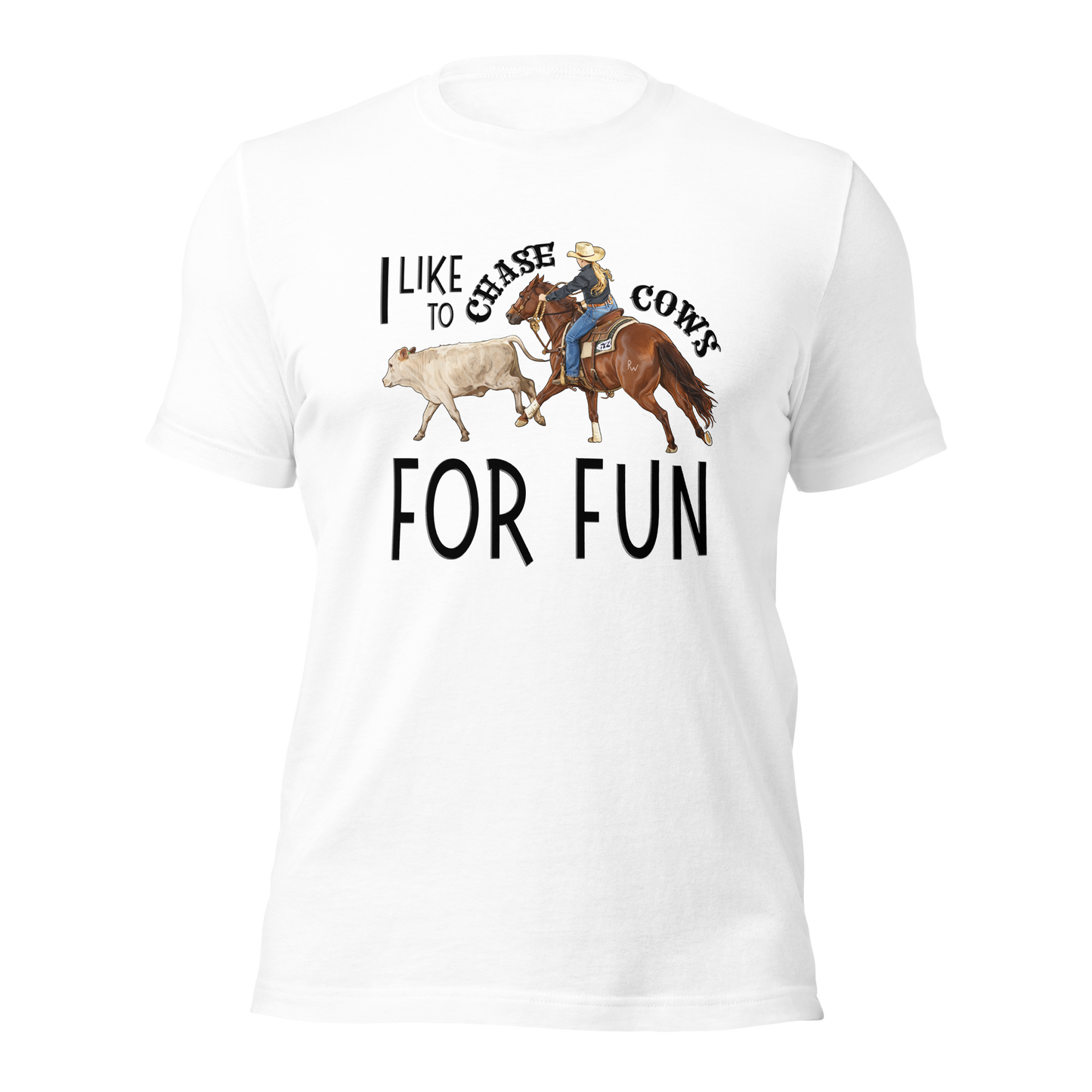 I Like to Chase Cows For Fun Tee