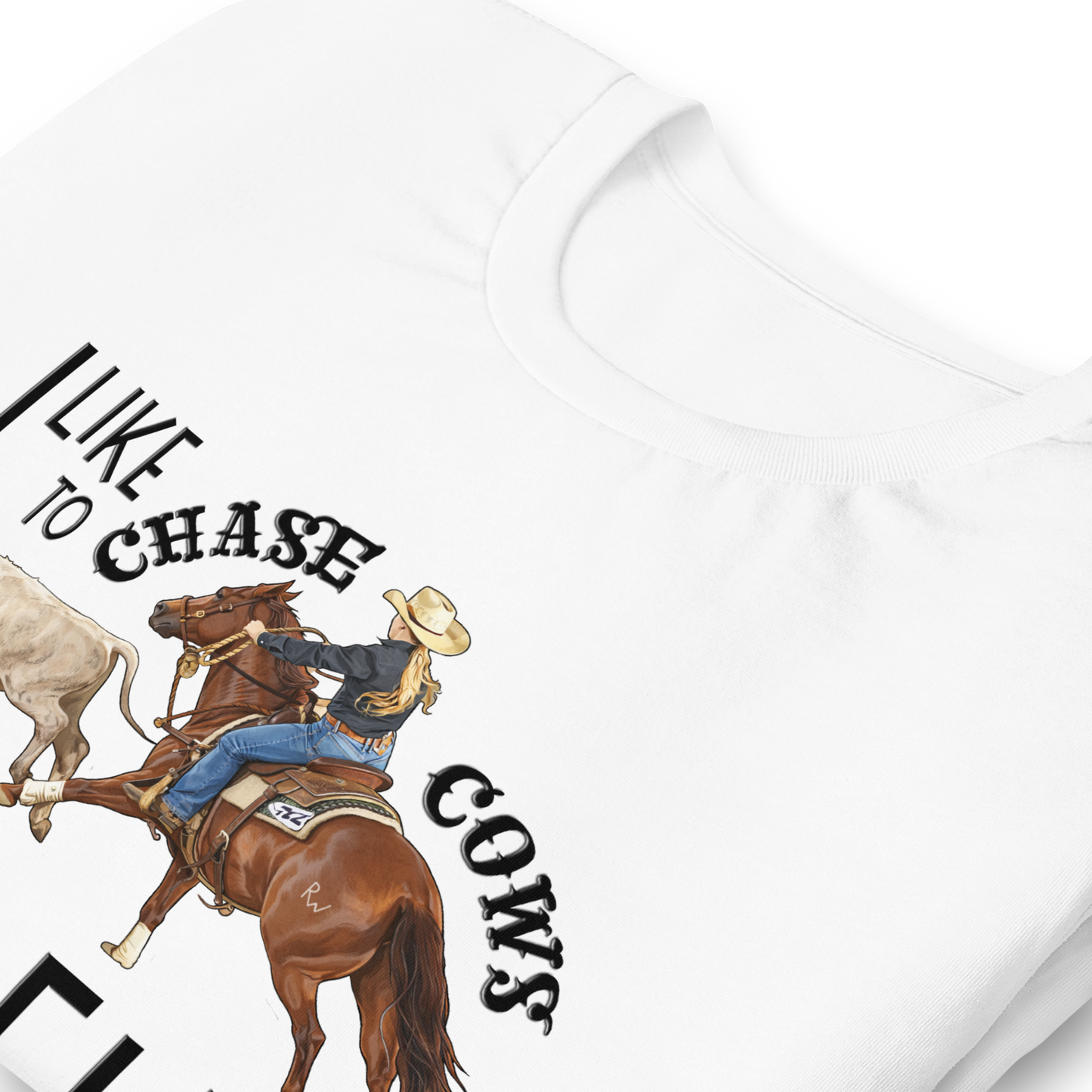 I Like to Chase Cows For Fun Tee