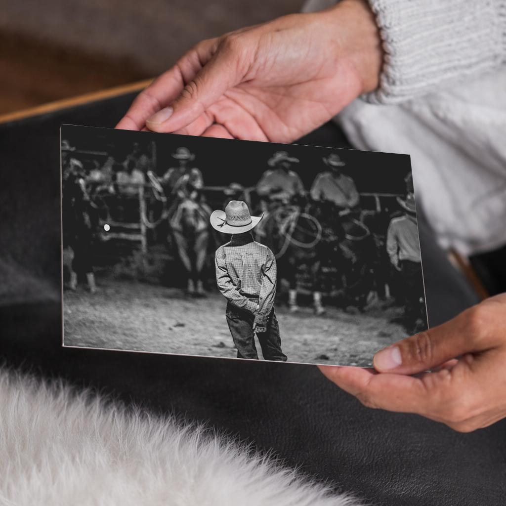 Watch and Learn | Roping Pen Original Photography Cowboy Canvas Wall Art