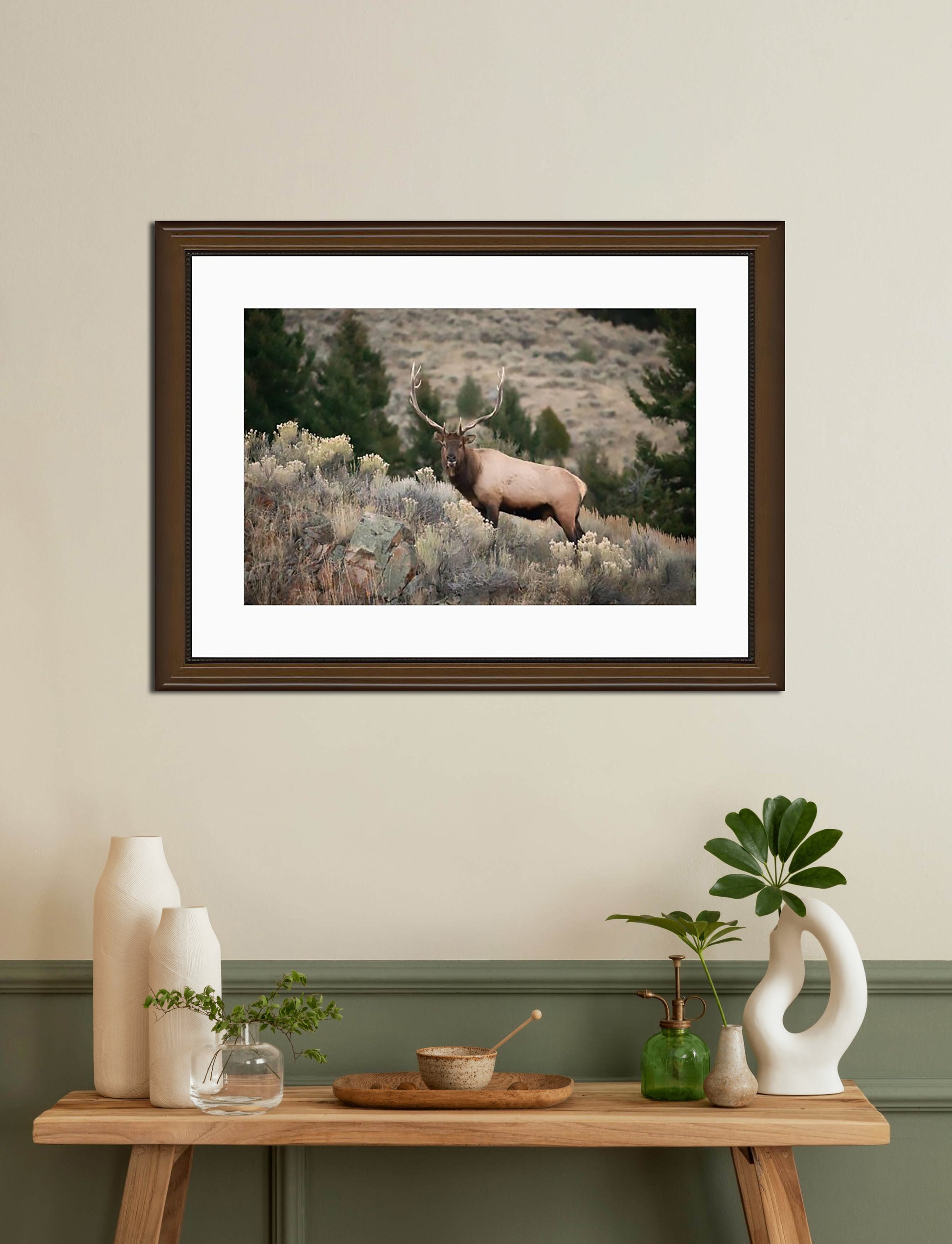elk wall art, hunting cabin, lodge, AirBnB, home decor, gifts for hunters, gifts for him, man cave.